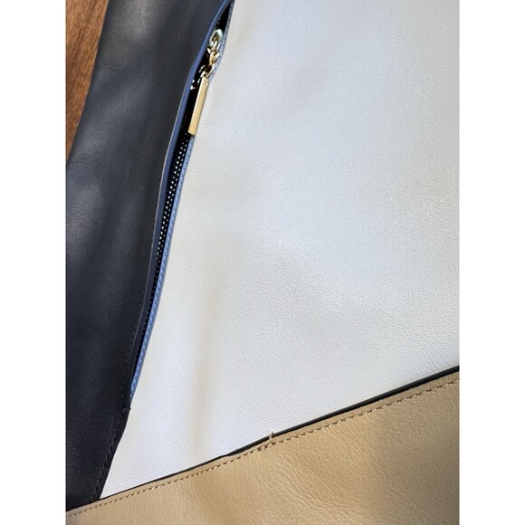 Times Arrow Large Black Gold and White Leather Tote Bag So Many Pockets! NWOT - Picture 7 of 9